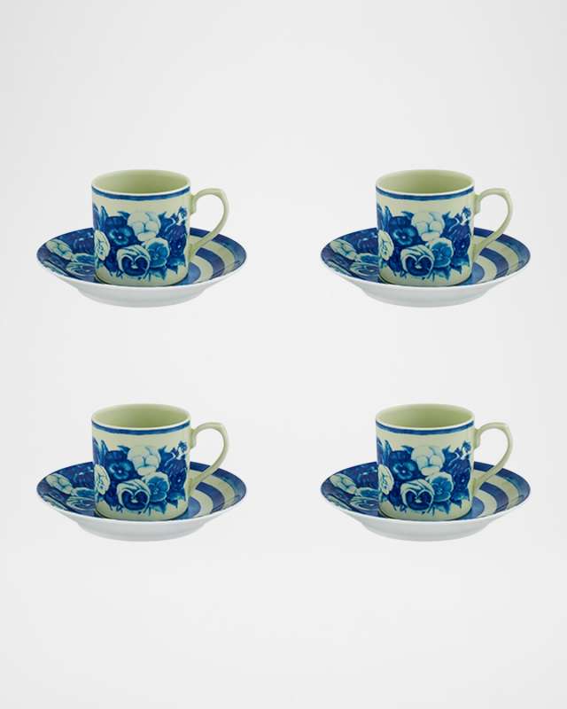 The Meaning Espresso Cup & Saucers Set, Set of 4